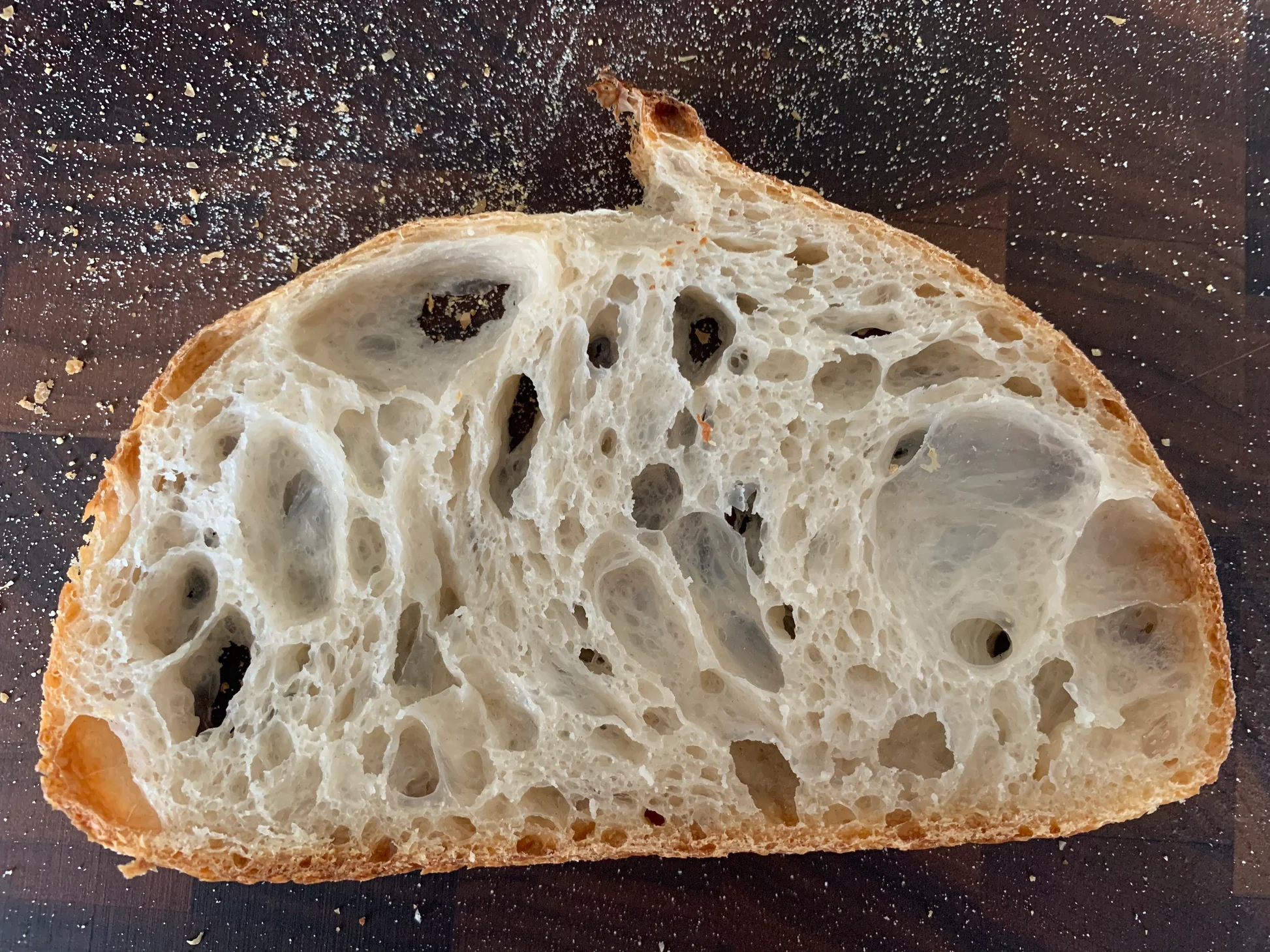 ruột bánh mì sourdough