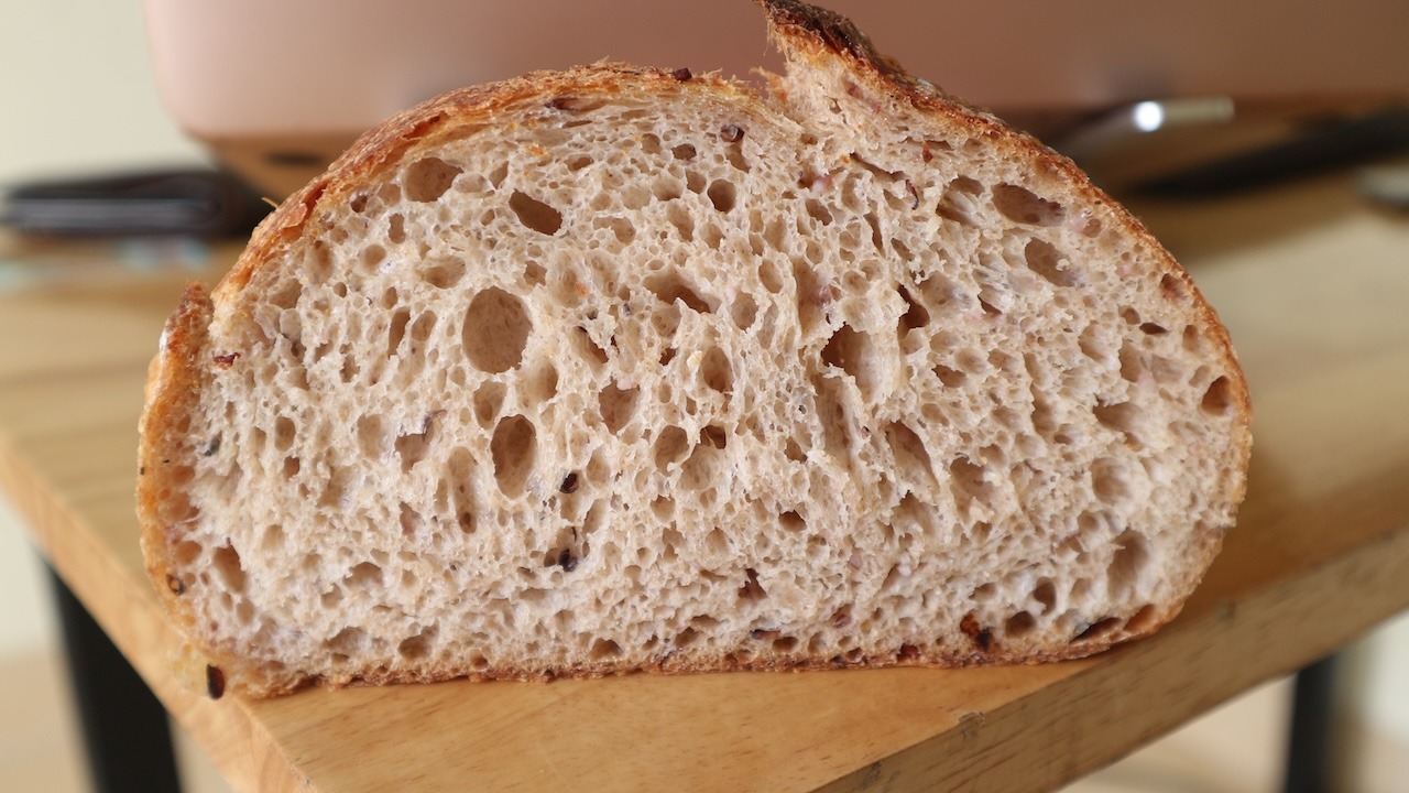 bánh mì gạo lứt men tự nhiên